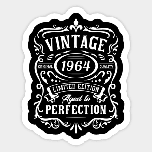 vintage 1964, 60th Birthday Sticker